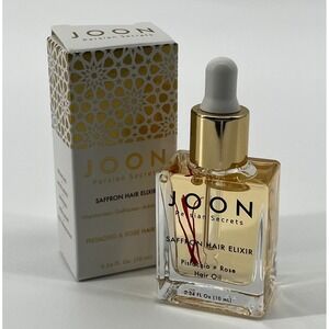 Joon‎ Secrets Saffron Hair Elixir wih Pistachio & Rose 0.34 FL Oz 10 ml New